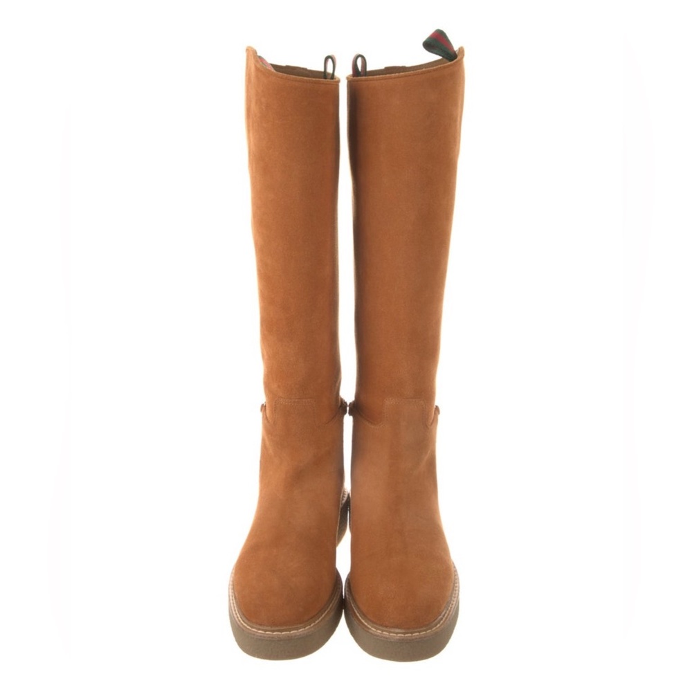 GUCCI suede riding boots